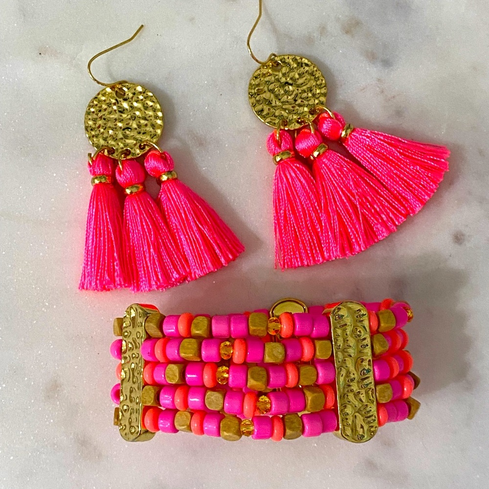 Lilly Pulitzer Bracelet & Earring Set